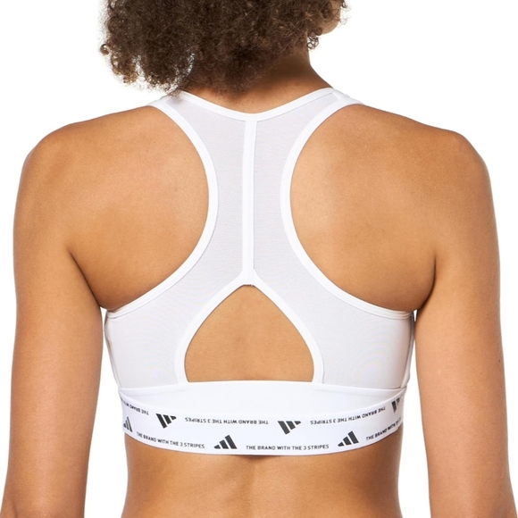 NWT Adidas Powerreact Medium Support Sports Bra size 1x - Gray - Picture 5 of 7